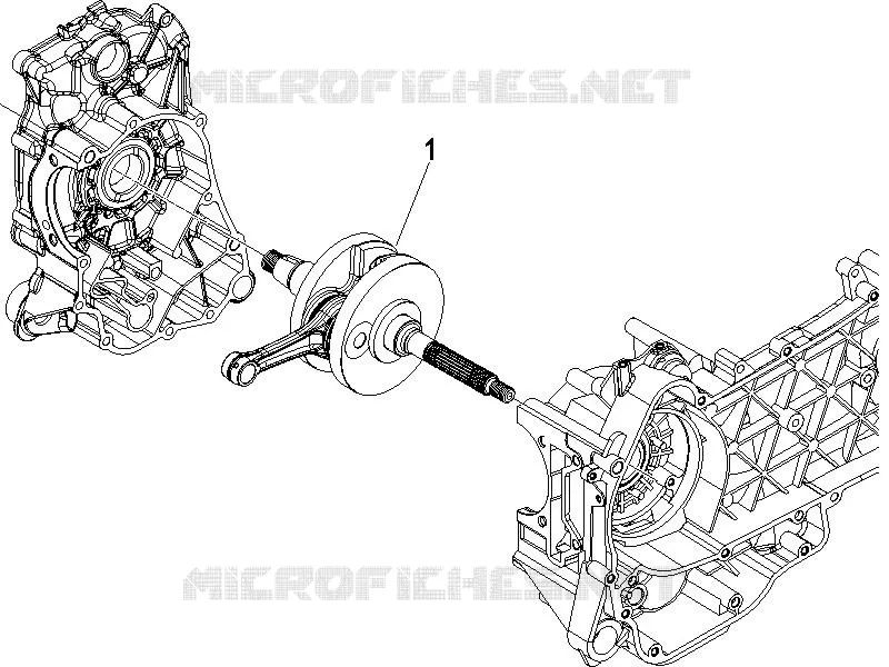 Crankshaft PIAGGIO PIAGGIO-SCOOTER 150 LIBERTY 2012  Liberty 4T 2V ie E3 PTT