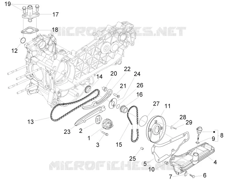 Oil pump PIAGGIO PIAGGIO-SCOOTER 150 LIBERTY 2011  Liberty 4T 2V ie E3 PTT