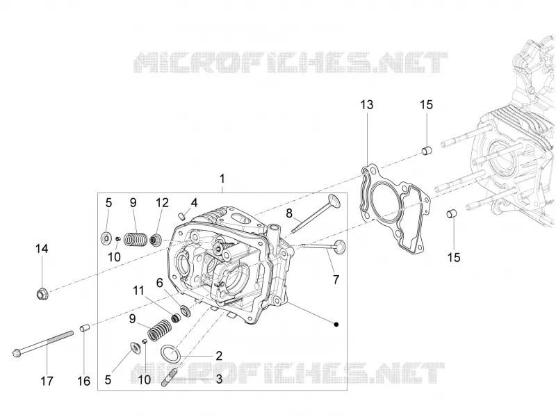 Head unit - Valve PIAGGIO PIAGGIO-SCOOTER 150 LIBERTY 2014  Liberty 4T 3V ie LEM