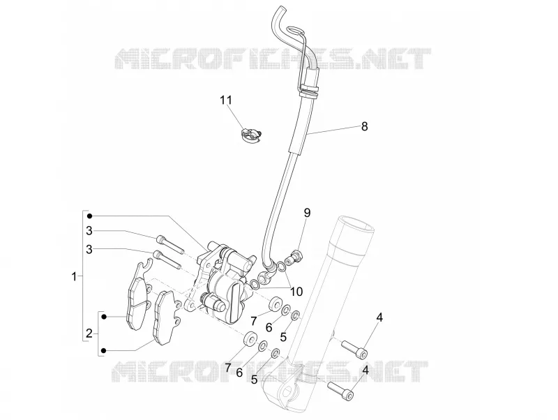 Brakes pipes - Calipers PIAGGIO PIAGGIO-SCOOTER 150 LIBERTY 2013  Liberty 4T 3V ie LEM