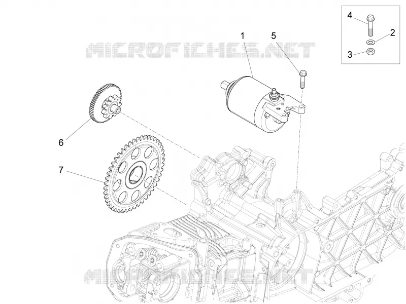 Stater - Electric starter PIAGGIO PIAGGIO-SCOOTER 150 LIBERTY 2014  Liberty 4T 3V ie LEM