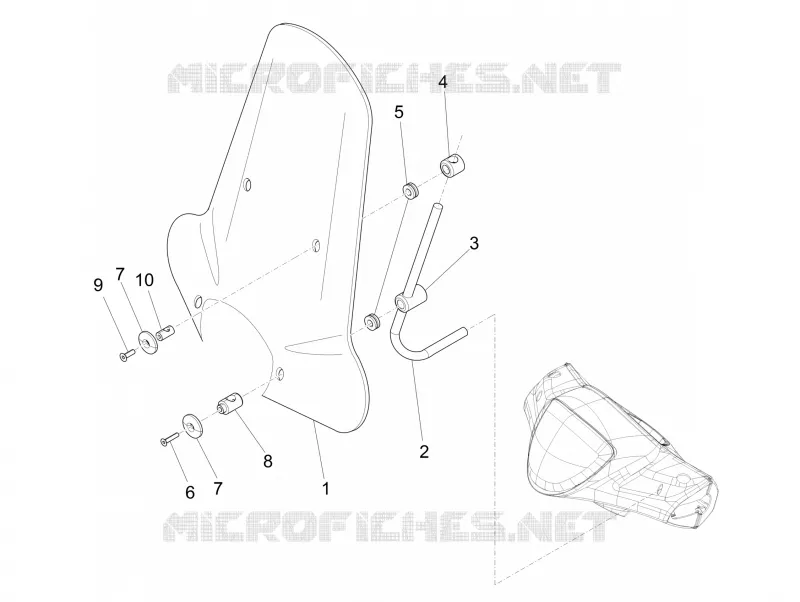 Windshield - Glass PIAGGIO PIAGGIO-SCOOTER 150 LIBERTY 2013  Liberty 4T 3V ie LEM