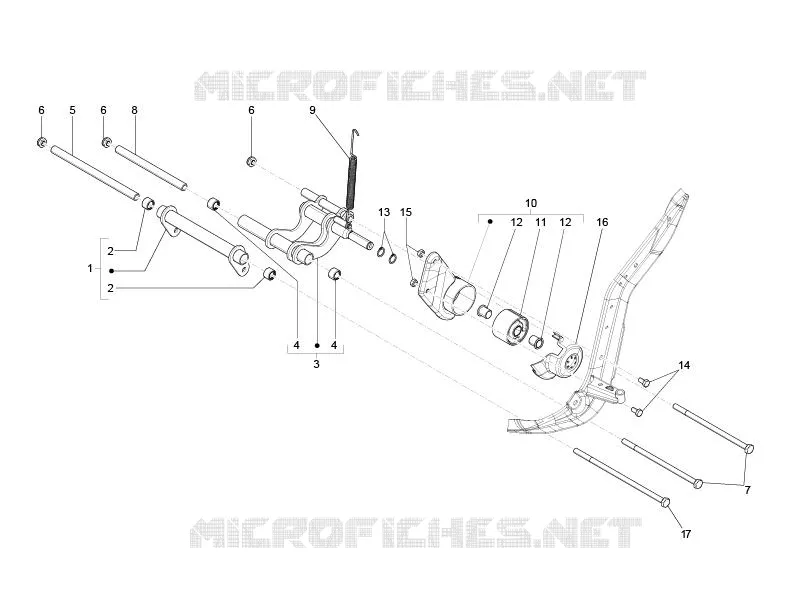 Swinging arm PIAGGIO PIAGGIO-SCOOTER 150 LIBERTY 2010  Liberty 4T E3 MOC