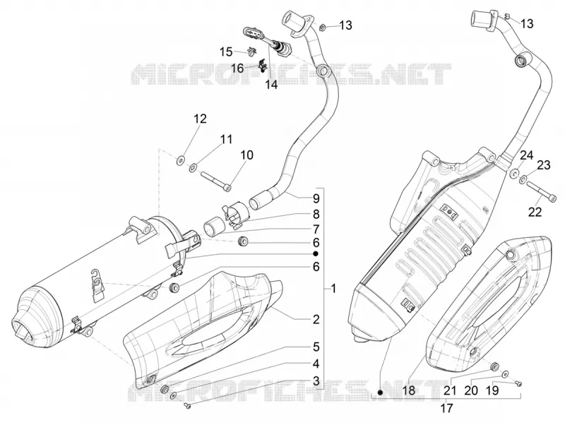 Silencer PIAGGIO PIAGGIO-SCOOTER 150 LIBERTY 2015  Liberty iGet 4T 3V ie ABS