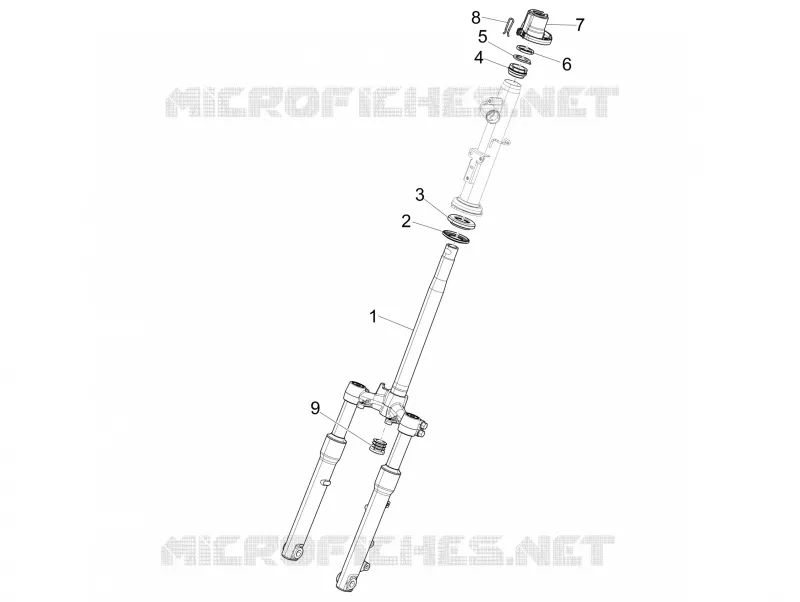 Fork/steering tube - Steering bearing unit PIAGGIO PIAGGIO-SCOOTER 150 LIBERTY 2017  Liberty iGet 4T 3V ie ABS