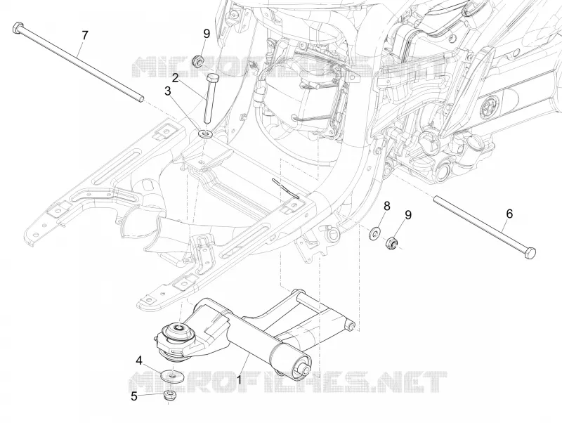 Swinging arm PIAGGIO PIAGGIO-SCOOTER 50 LIBERTY 2017  Liberty iGet 4T 3V E4
