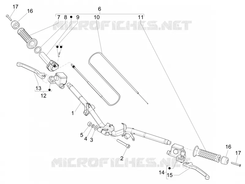 Handlebars - Master cil. PIAGGIO PIAGGIO-SCOOTER 50 NRG 2018  NRG Power 50 H2O