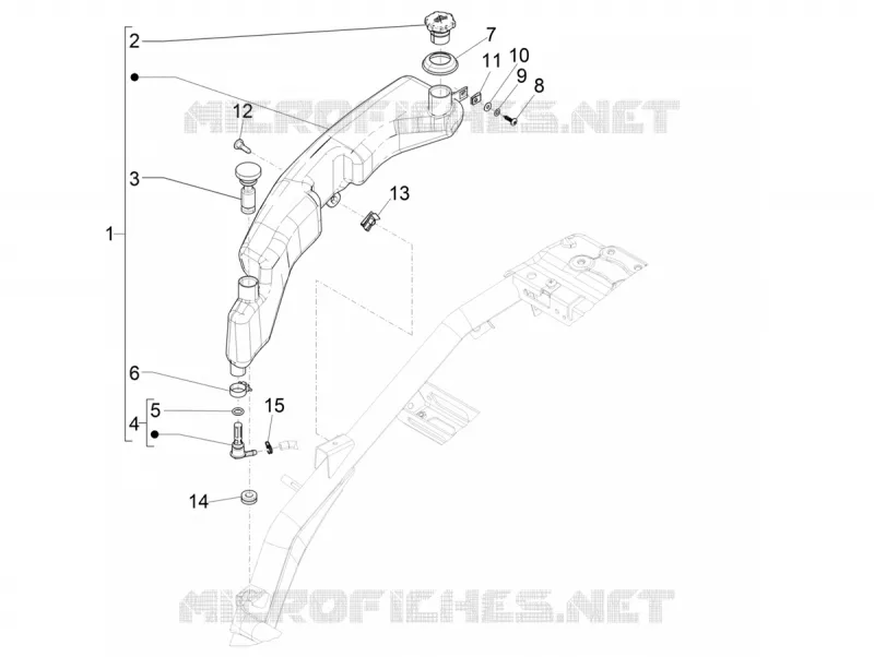 Oil tank PIAGGIO PIAGGIO-SCOOTER 50 NRG 2018  NRG Power 50 H2O