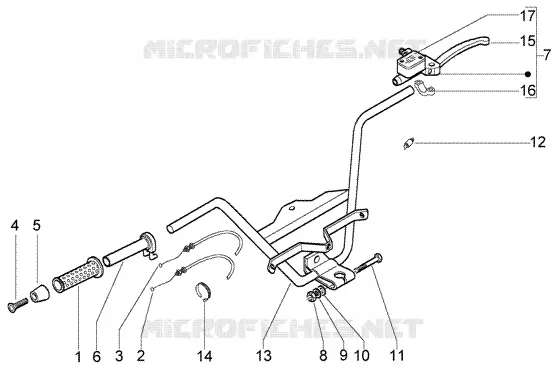 Handlebar-Brake Pump GILERA GILERA-SCOOTER 500 NEXUS 2005  Nexus 500