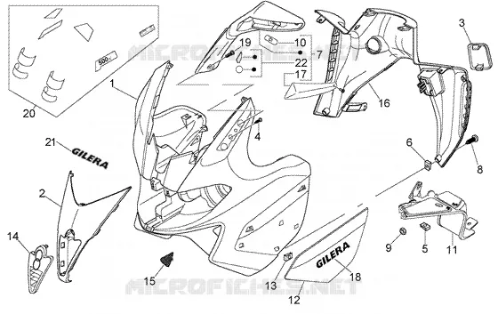 Shield GILERA GILERA-SCOOTER 500 NEXUS 2005  Nexus 500