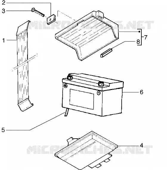Battery GILERA GILERA-SCOOTER 50 RUNNER 1998  Runner
