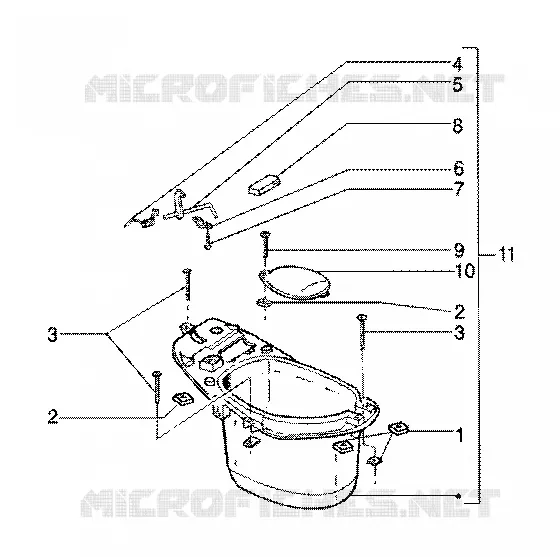 Case helmet GILERA GILERA-SCOOTER 125 RUNNER 1998  Runner 125 FX 2T