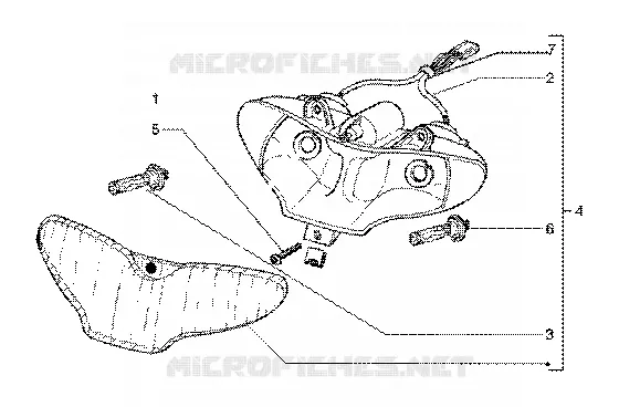 Optical unit GILERA GILERA-SCOOTER 125 RUNNER 2000  Runner 125 FX 2T