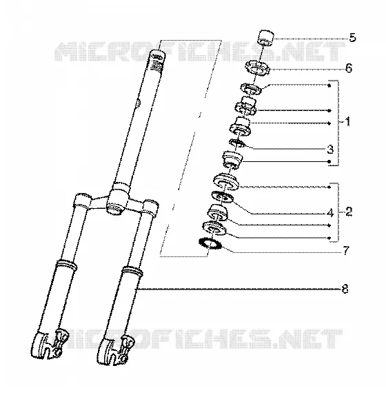 Steering bearing ball tracks-front fork GILERA GILERA-SCOOTER 125 RUNNER 1998  Runner 125 FX 2T