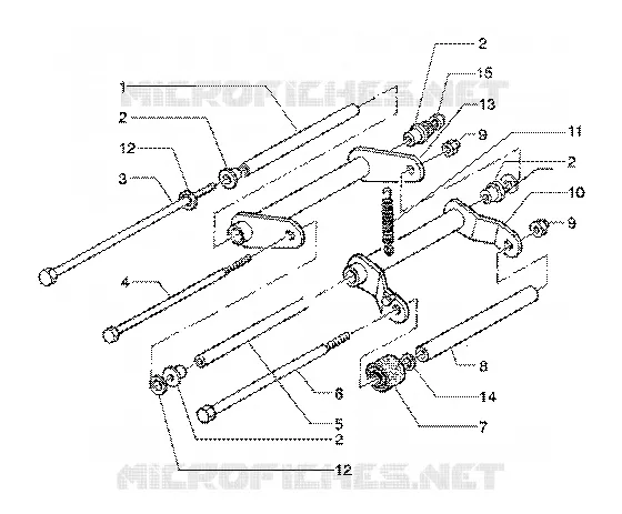 Swinging arm GILERA GILERA-SCOOTER 125 RUNNER 1998  Runner 125 FX 2T