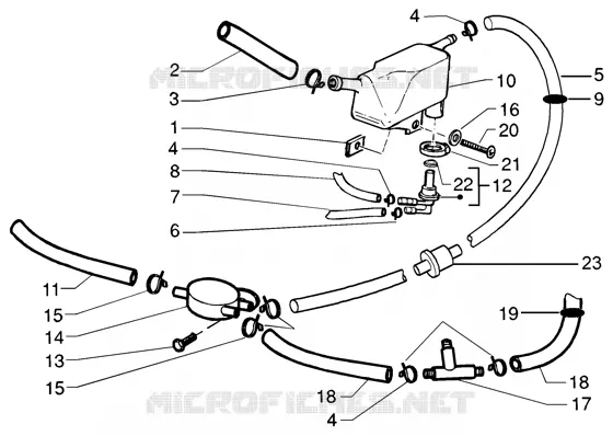 Supply system GILERA GILERA-SCOOTER 125 RUNNER 2002  Runner 125 VX 4T