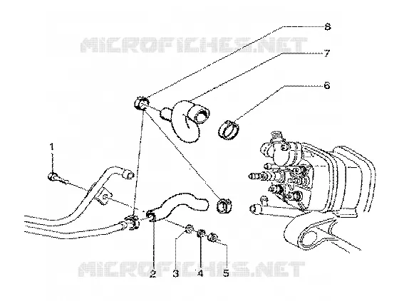 Cooling system GILERA GILERA-SCOOTER 180 RUNNER 2000  Runner 180 FXR 2T