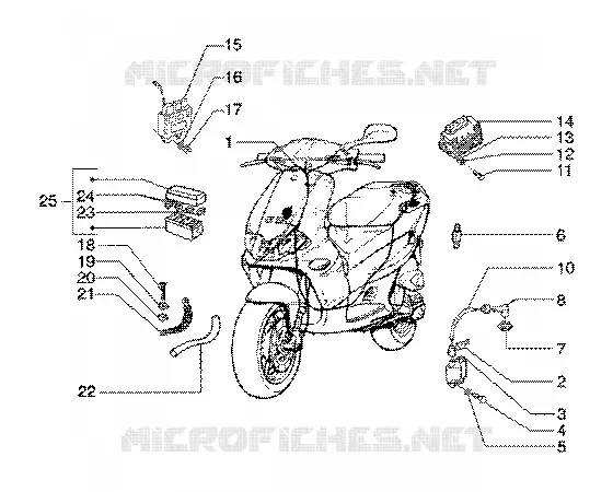 Electrical devices GILERA GILERA-SCOOTER 180 RUNNER 1998  Runner 180 FXR 2T