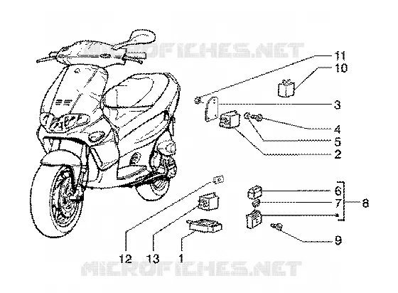 Electrical devices GILERA GILERA-SCOOTER 180 RUNNER 1999  Runner 180 FXR 2T