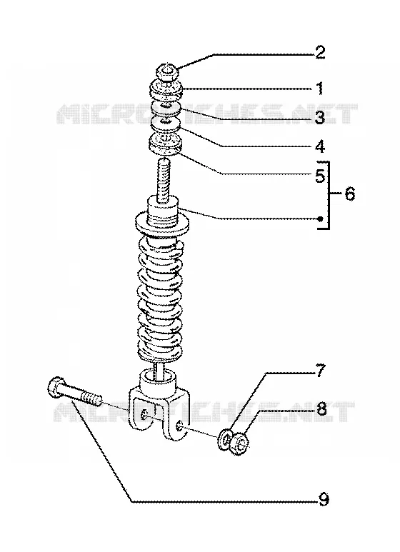 Rear damper GILERA GILERA-SCOOTER 180 RUNNER 2001  Runner 180 FXR 2T