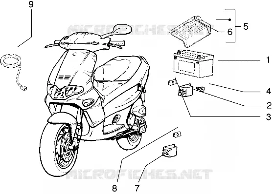 Electrical devices GILERA GILERA-SCOOTER 180 RUNNER 2003  Runner 180 VXR