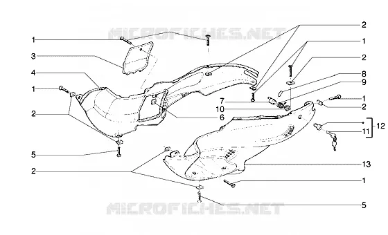 Fairings GILERA GILERA-SCOOTER 180 RUNNER 2004  Runner 180 VXR