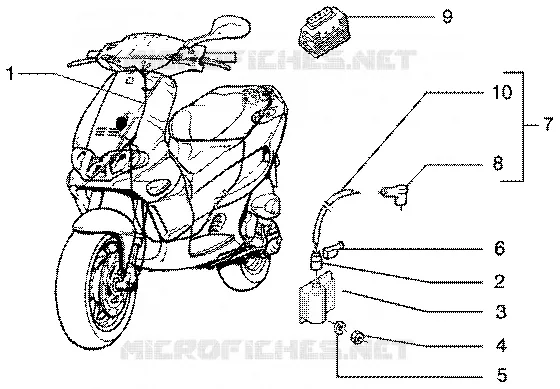 Electrical devices GILERA GILERA-SCOOTER 50 RUNNER 2002  Runner 50 Poggiali