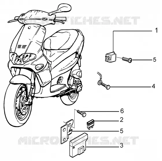 Electrical devices GILERA GILERA-SCOOTER 50 RUNNER 2004  Runner 50 Purejet