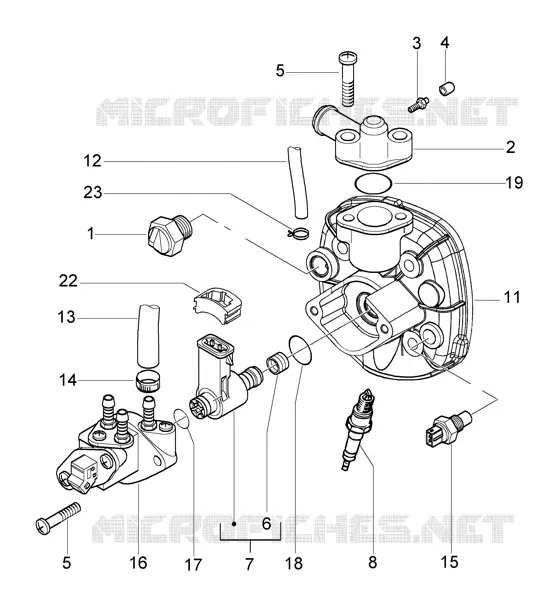 Head GILERA GILERA-SCOOTER 50 RUNNER 2004  Runner 50 Purejet