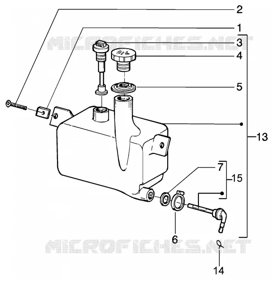 Oil mix tank GILERA GILERA-SCOOTER 50 RUNNER 2004  Runner 50 Purejet