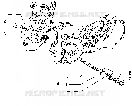 Water pump GILERA GILERA-SCOOTER 50 RUNNER 2004  Runner 50 SP