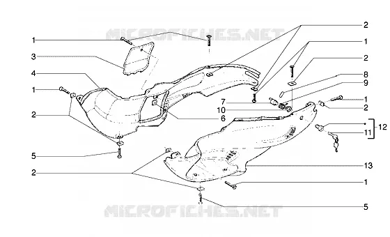 Fairings GILERA GILERA-SCOOTER 125 RUNNER 2002  Runner VX