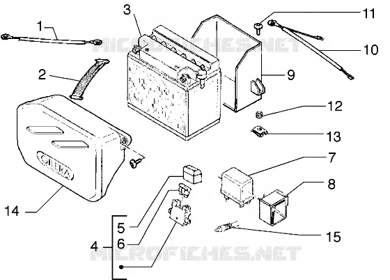 Battery-Relais GILERA GILERA-SCOOTER 50 ZULU 2002  Zulu 50