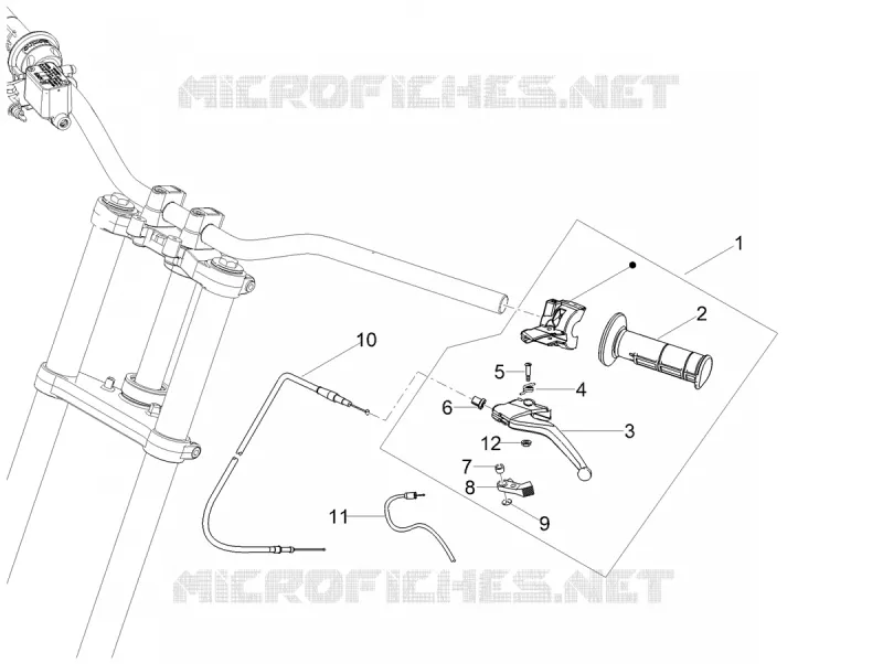 Clutch control GILERA GILERA-MOTORCYCLES 50 RCR 2018  RCR 50 E4