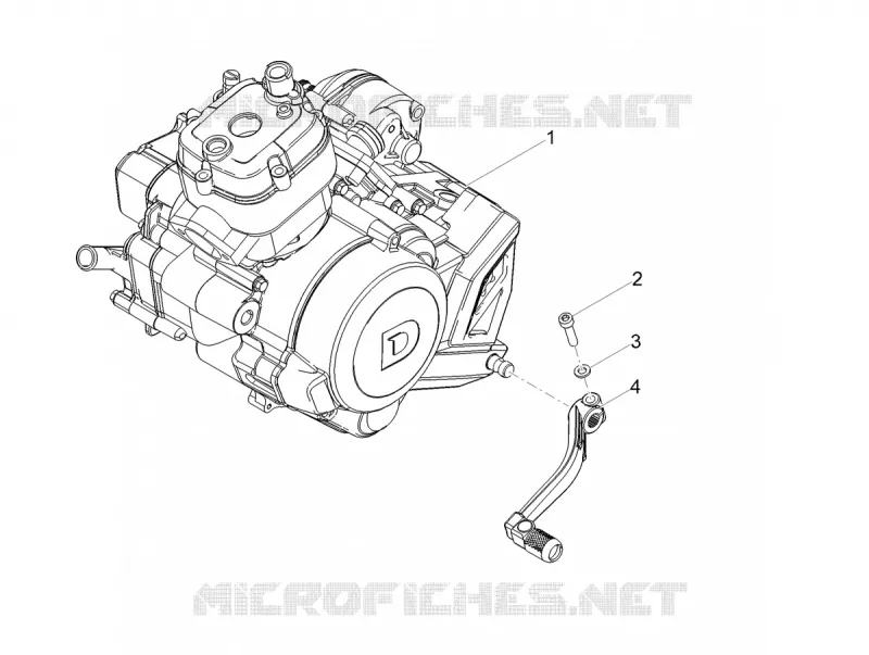 Engine-Completing part-Lever GILERA GILERA-MOTORCYCLES 50 RCR 2018  RCR 50 E4