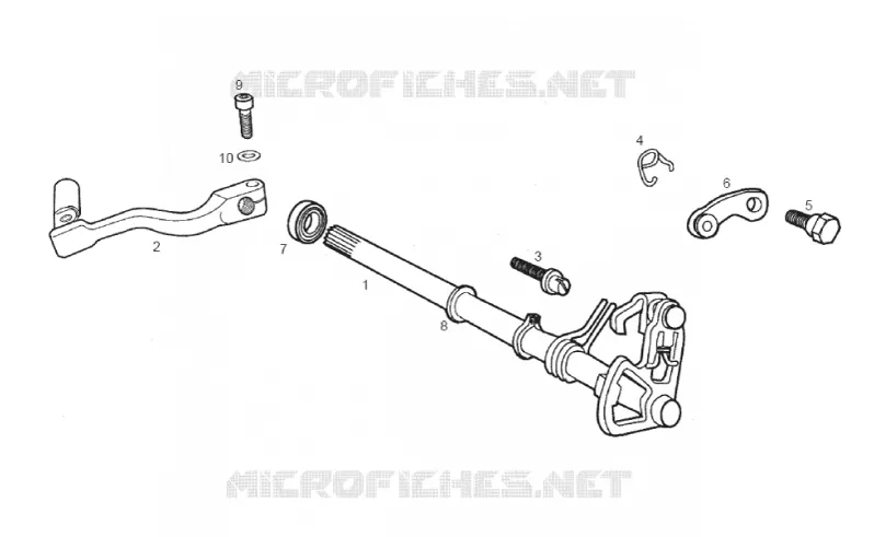 Selector shaft GILERA GILERA-MOTORCYCLES 50 SMT 2011  SMT 50