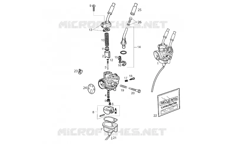 Carburettor GILERA GILERA-MOTORCYCLES 50 SMT 2016  SMT 50