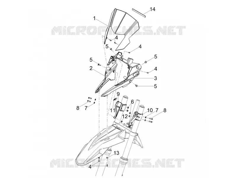 Windshield GILERA GILERA-MOTORCYCLES 50 SMT 2018  SMT 50 E4