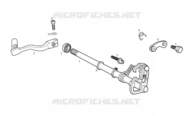 Selector shaft GILERA GILERA-MOTORCYCLES 50 SMT 2012  SMT 50 Racing