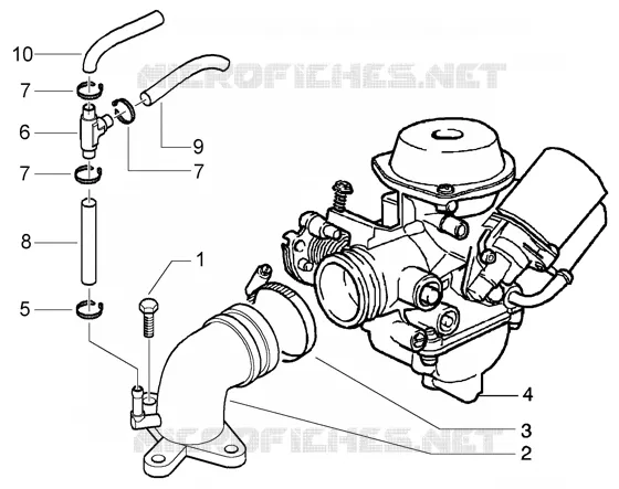 Carburettor VESPA VESPA-SCOOTER 200 GRANTURISMO 2004  Granturismo L