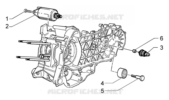 Electric starter-damper pulley VESPA VESPA-SCOOTER 200 GRANTURISMO 2004  Granturismo L