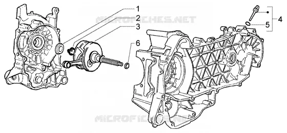 Crankshaft VESPA VESPA-SCOOTER 200 GRANTURISMO 2004  Granturismo L