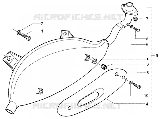 Silencer VESPA VESPA-SCOOTER 200 GRANTURISMO 2005  Granturismo L