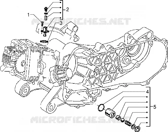 Chain tightener - By-pass valve VESPA VESPA-SCOOTER 125 ET4 Other year  ET4 125