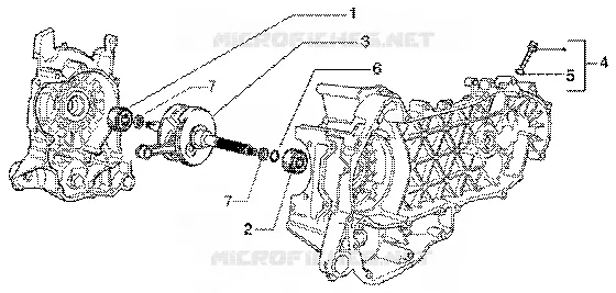 Crankshaft VESPA VESPA-SCOOTER 150 ET4 Other year  ET4 150 Leader