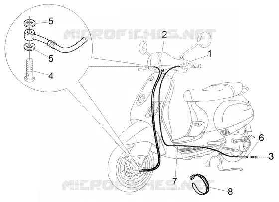 Transmissions-brake piping VESPA VESPA-SCOOTER 125 LX Other year  LX 125