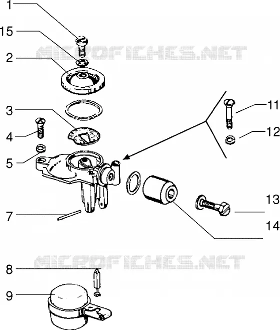 Carburettor component parts VESPA VESPA-SCOOTER 125 PX Other year  PX 125 E