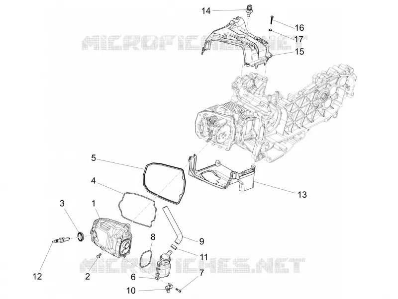 Cylinder head cover VESPA VESPA-SCOOTER 125 946 2016  946 RED 125 4T 3V ABS E4