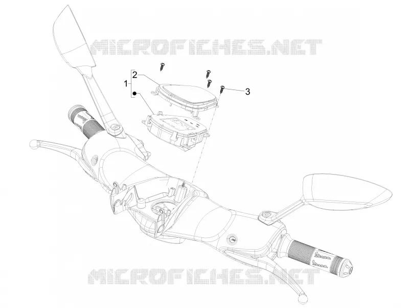 Meter combination - Cruscotto VESPA VESPA-SCOOTER 125 946 2017  946 RED 125 4T 3V ABS E4