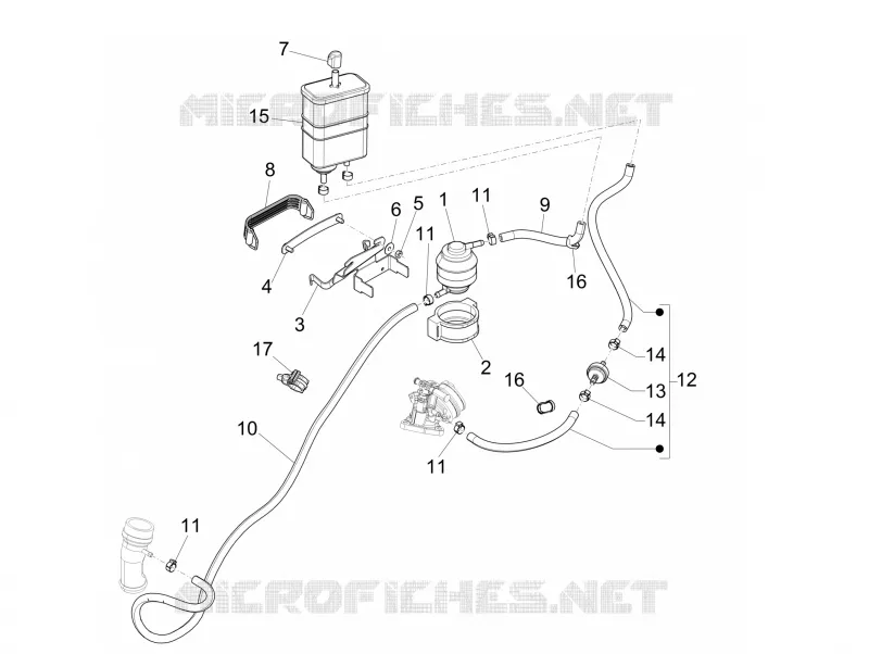 Anti-percolation system VESPA VESPA-SCOOTER 150 946 2017  946 150 4T 3V ABS